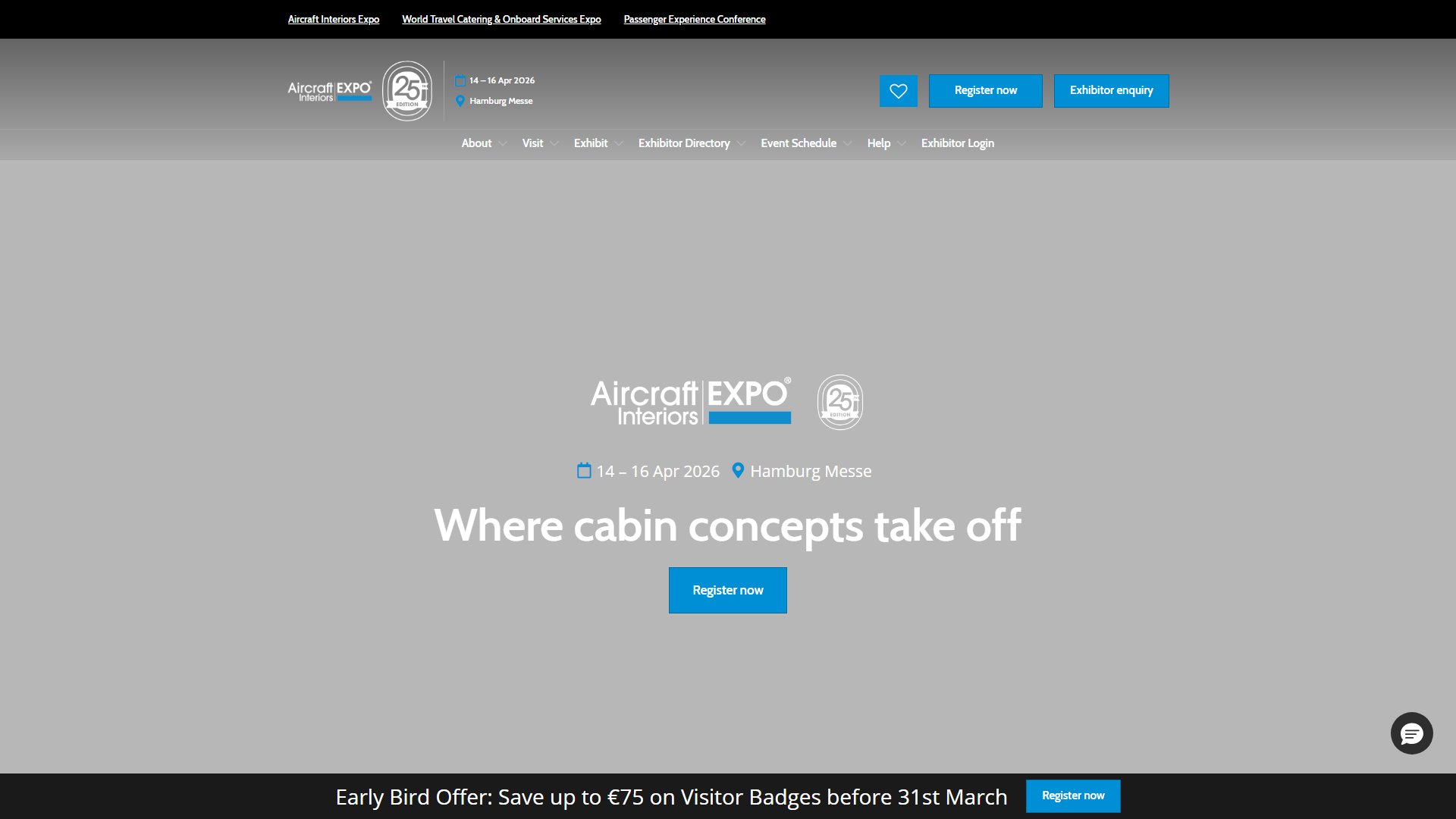 德国汉堡飞机内饰展览会物流服务